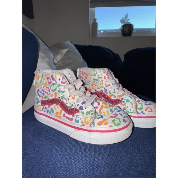 Vans Kids Sneakers - Multicolor Leopard Print - Picture 2 of 12